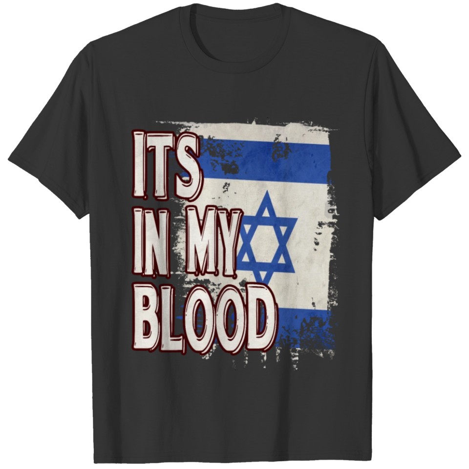 Israeli Vintage Heritage DNA Flag T-shirt