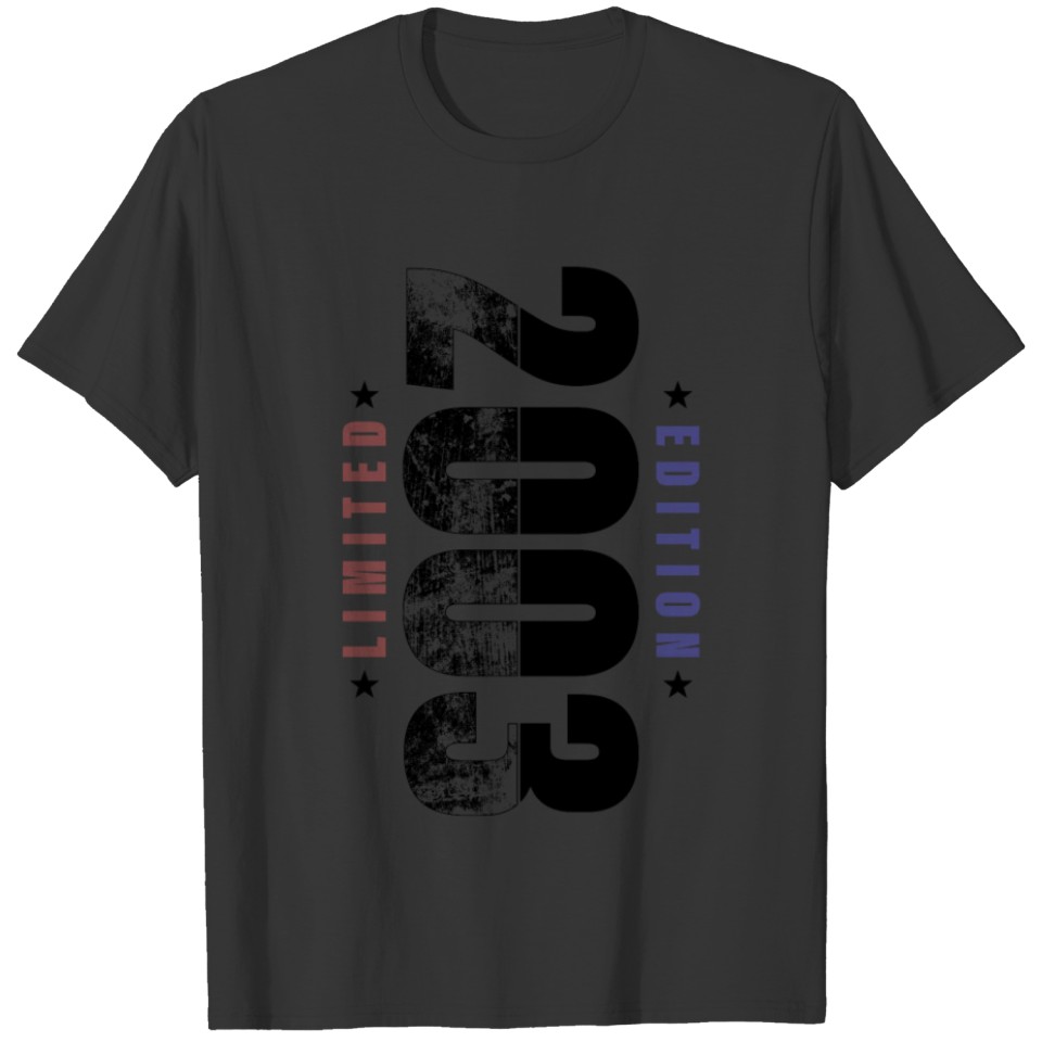 Grunge Birthday Limited Edition 2003 Born In 2003 T-shirt