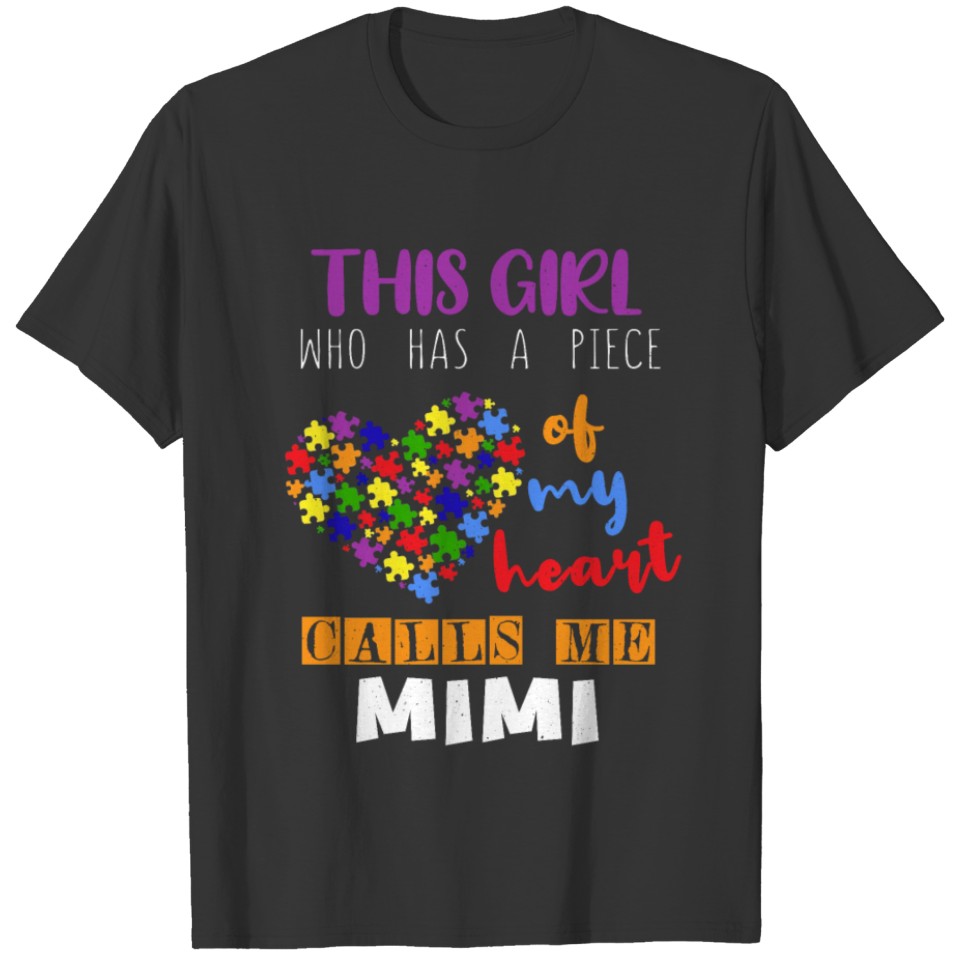 Mommy Mama Mom Piece Girl Puzzle Autism Awareness T-shirt