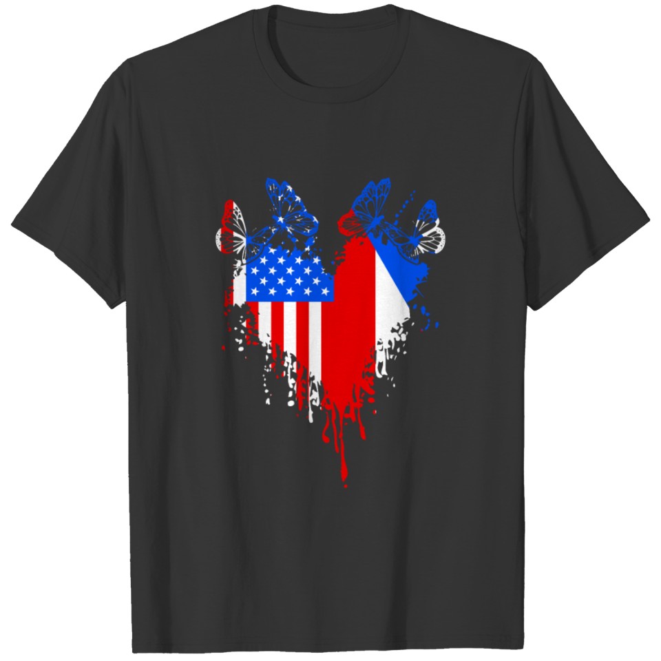 American Puerto Rico Flag For A Boricua Pride T-shirt