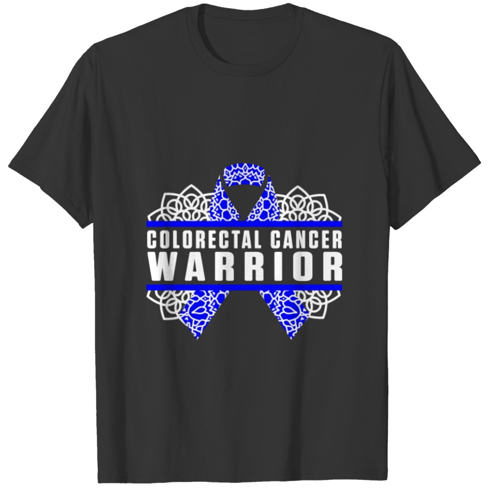 Colorectal Cancer Survivor Study CRC Warrior print T-shirt