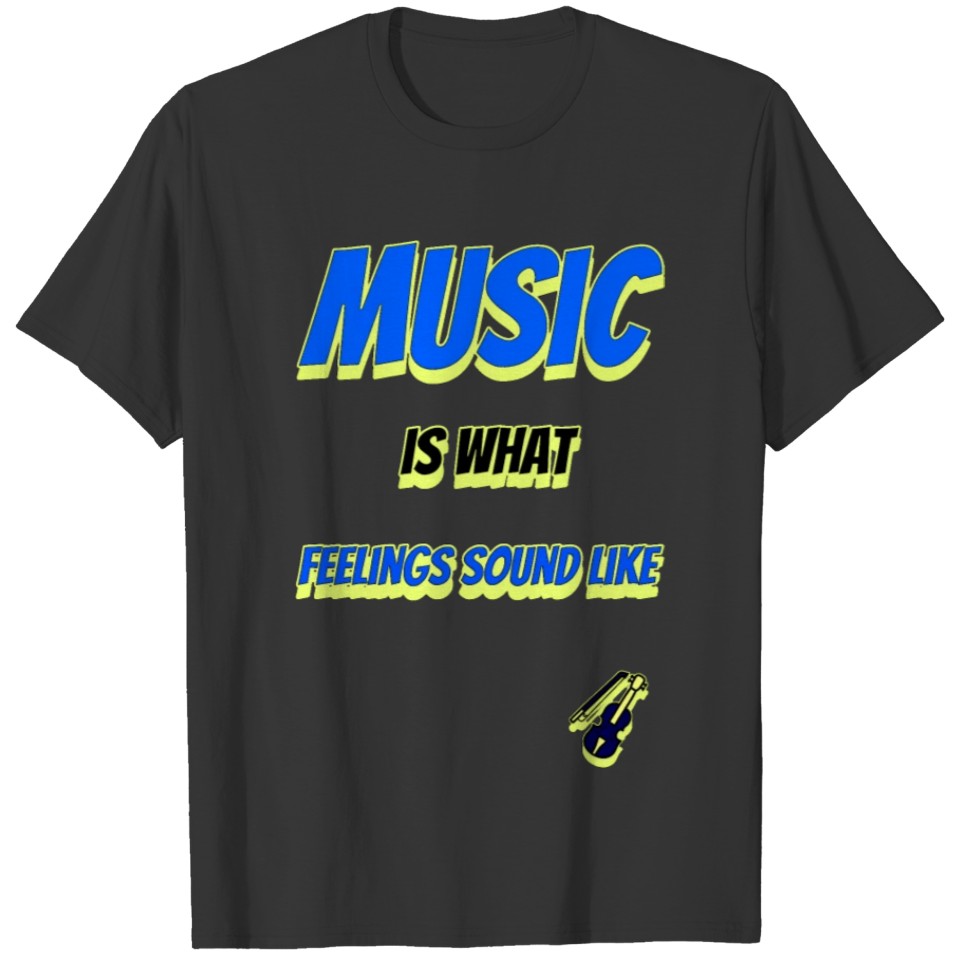 Music sound of filling T-shirt