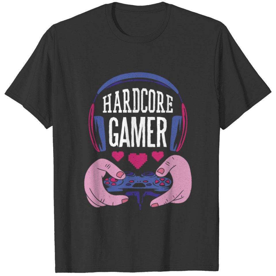 Crazy gamer headphones joysticks crazy gamer headp T-shirt