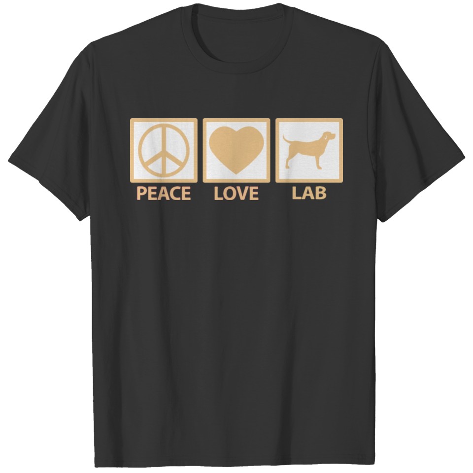 Yellow Labrador Retriever Dog Lab Mom Peace Love T Shirts