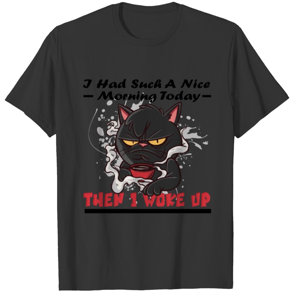 I Had Such A Nice Morning Grumpy Funny Cat T-shirt