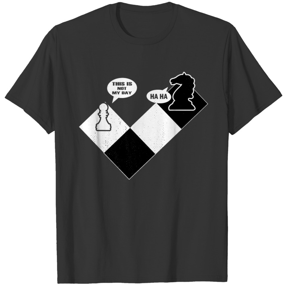 funny chess board chess pieces move T-shirt
