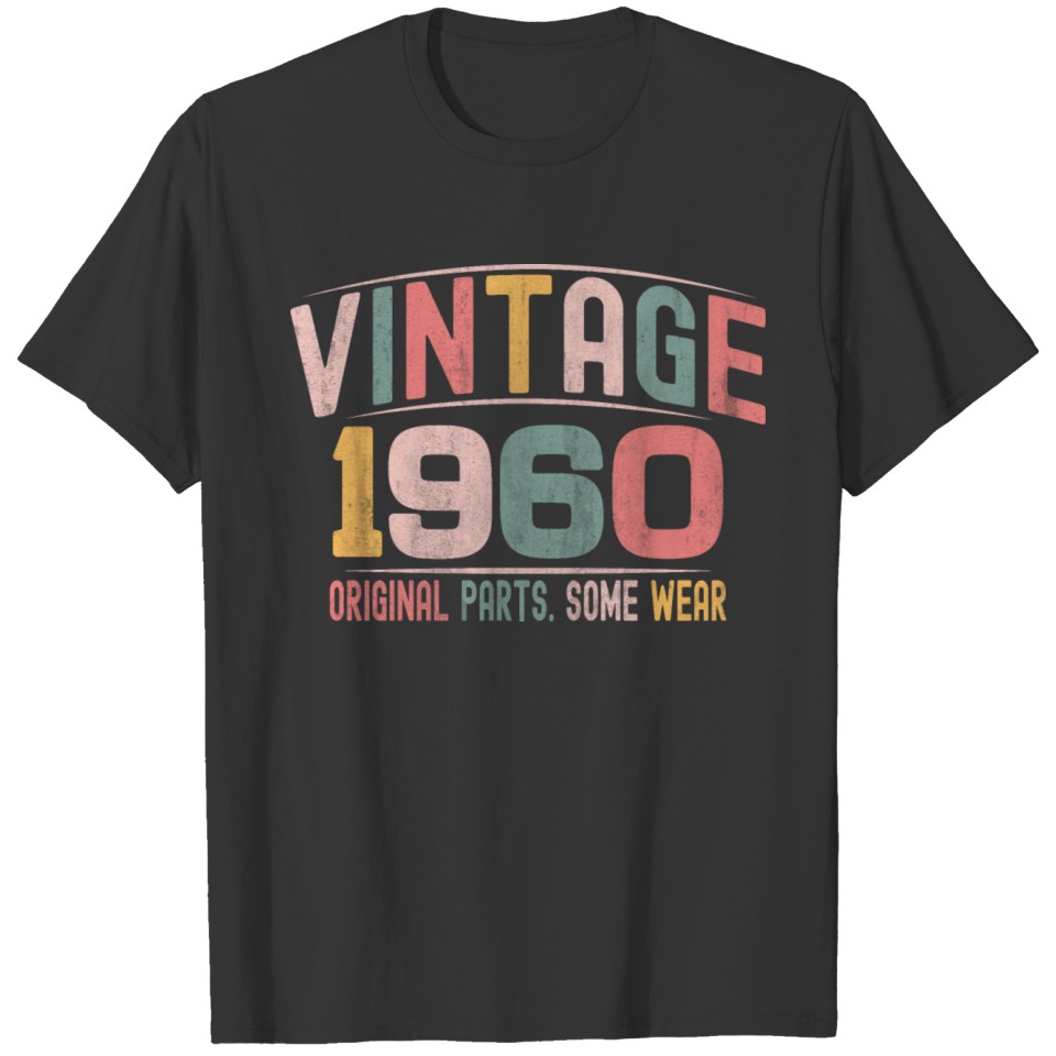 VINTAGE 1960 BIRTHDAY GIFT T-SHIRT T-shirt