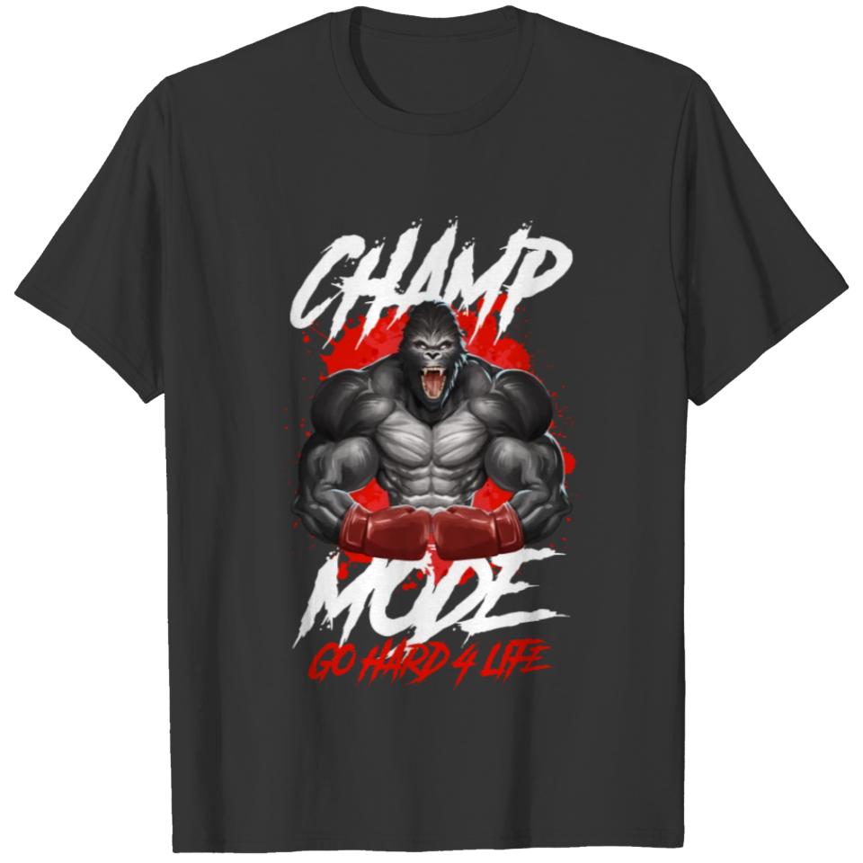 Gorilla Boxing Mma Champ T-shirt