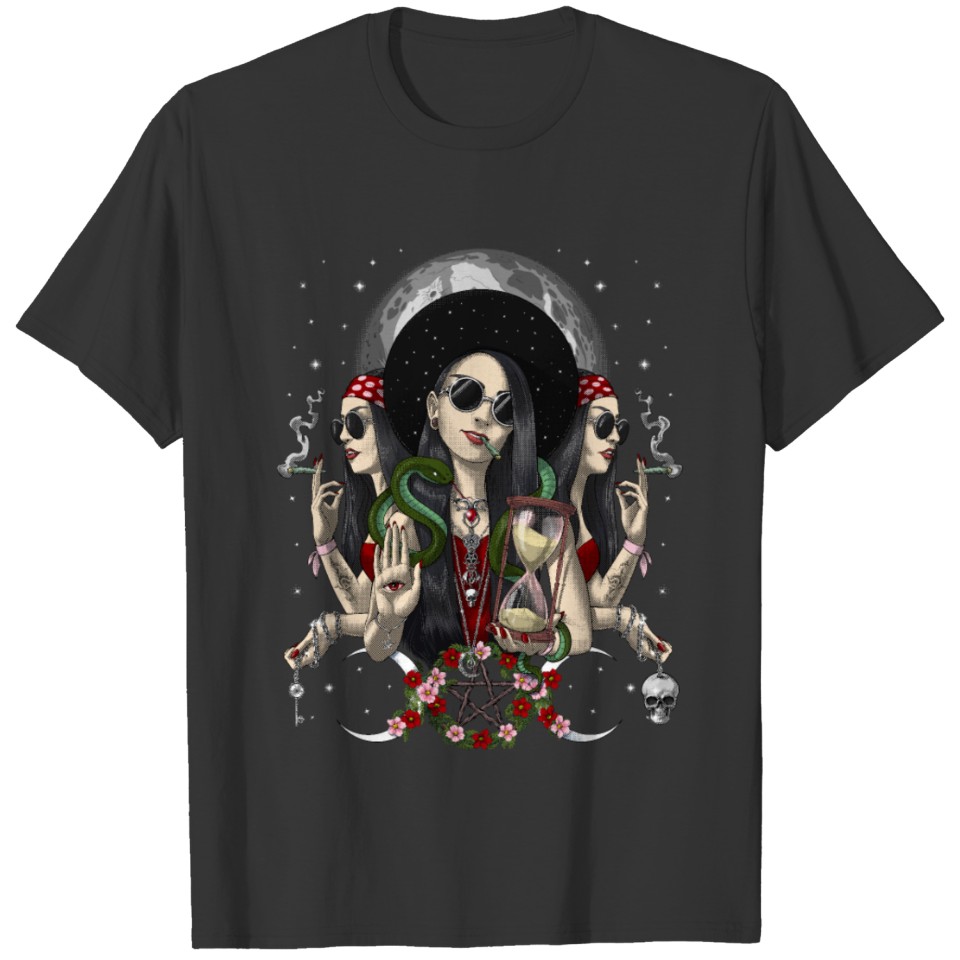 Hecate Triple Moon Goddess T-shirt