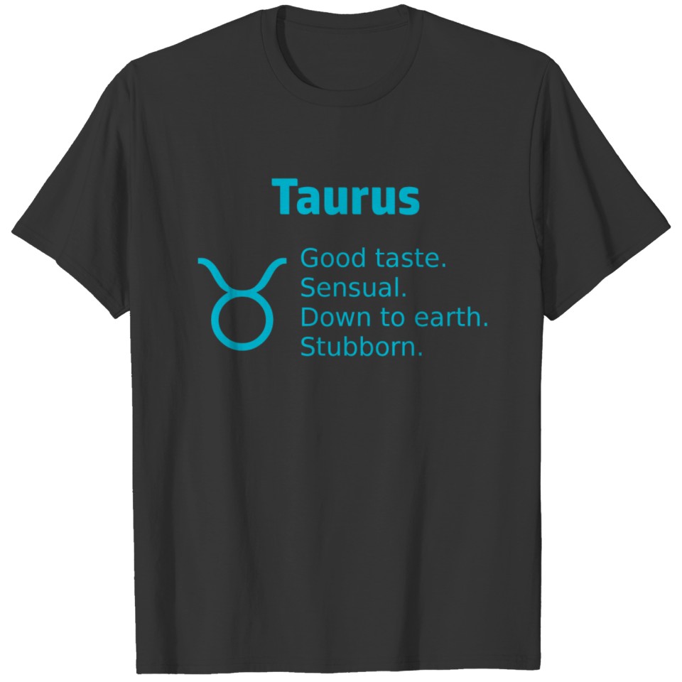 Taurus Zodiac Sign Horoscope T-shirt