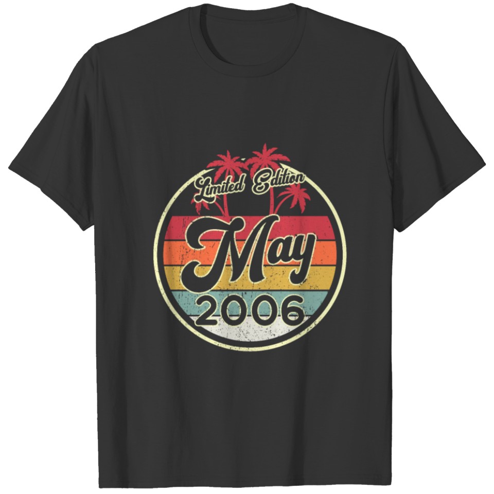 Vintage 80s May 2006 16th Birthday Gift Idea T-shirt