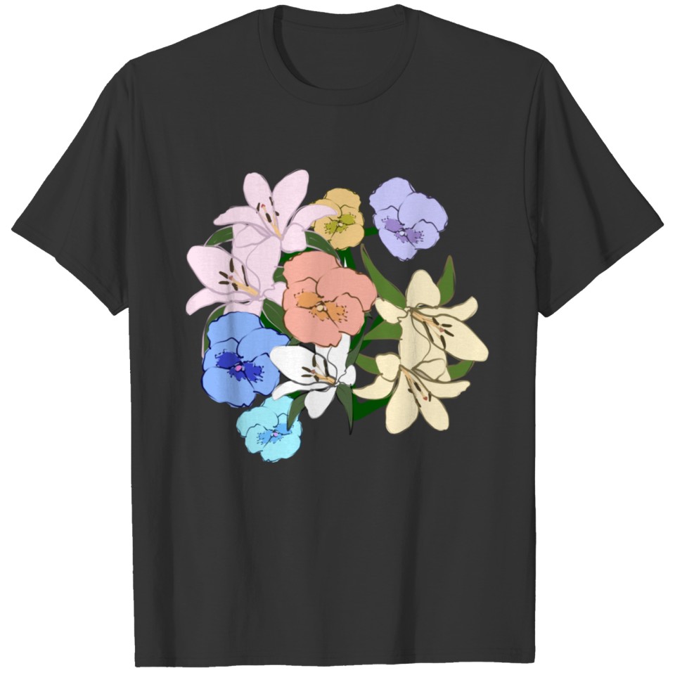 Pansy & lily T-shirt