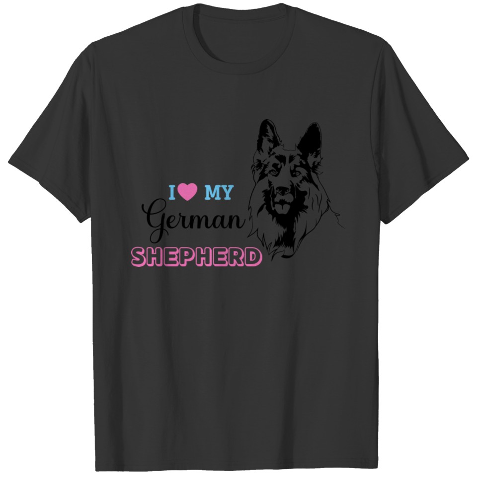 I Love My German Shepherd Dogs T-shirt
