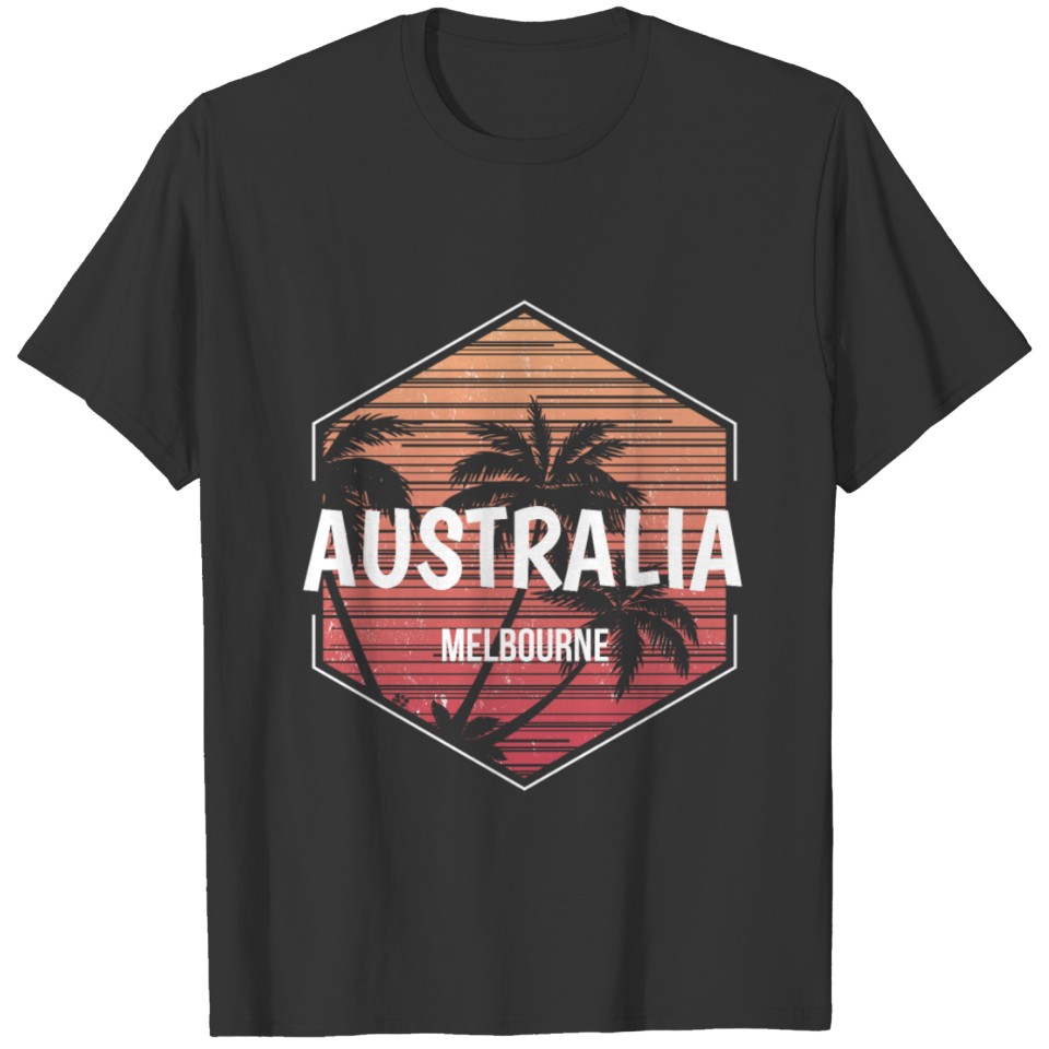 Melbourne Australia Beach Vacation Souvenir T-shirt