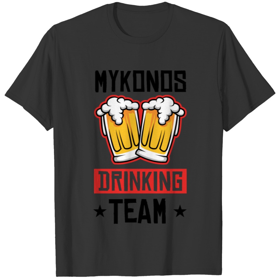 Mykonos Drinking Team T-shirt