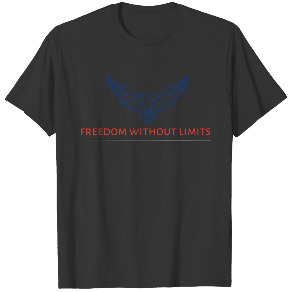 eagle image with slogan T-shirt