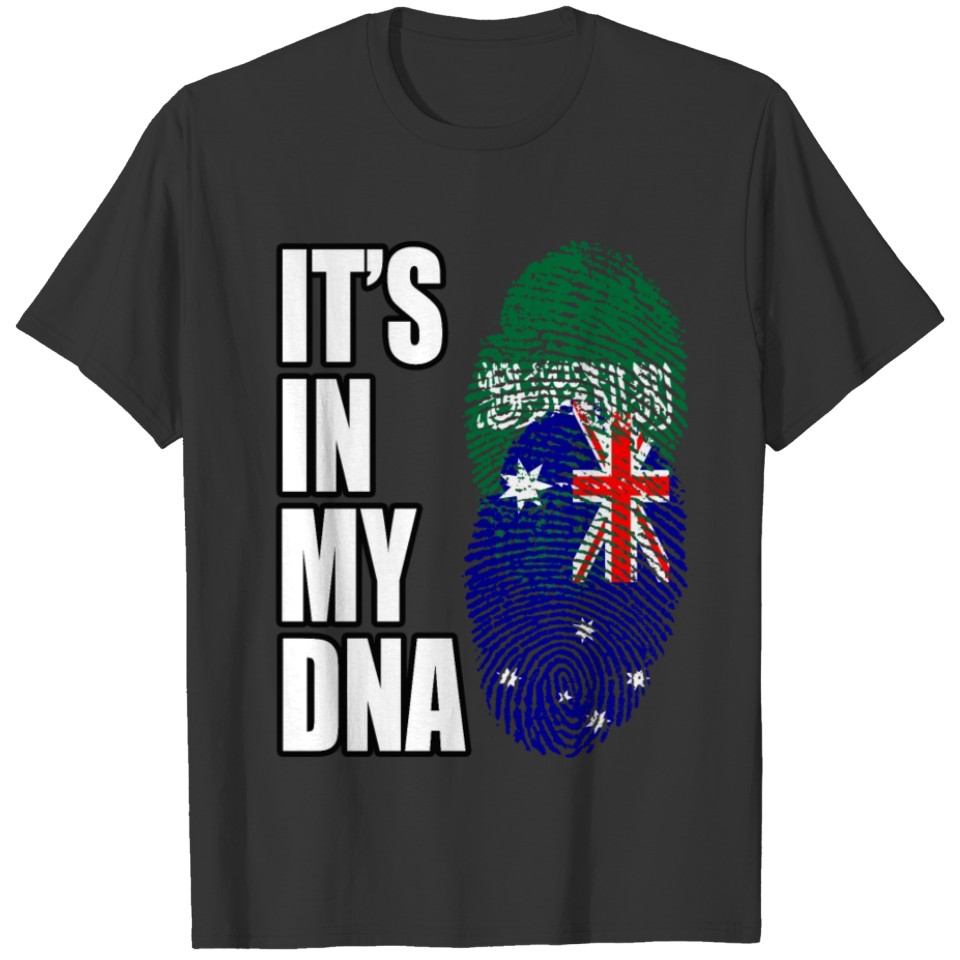 Saudi Arabian And Australian Vintage Heritage DNA T-shirt