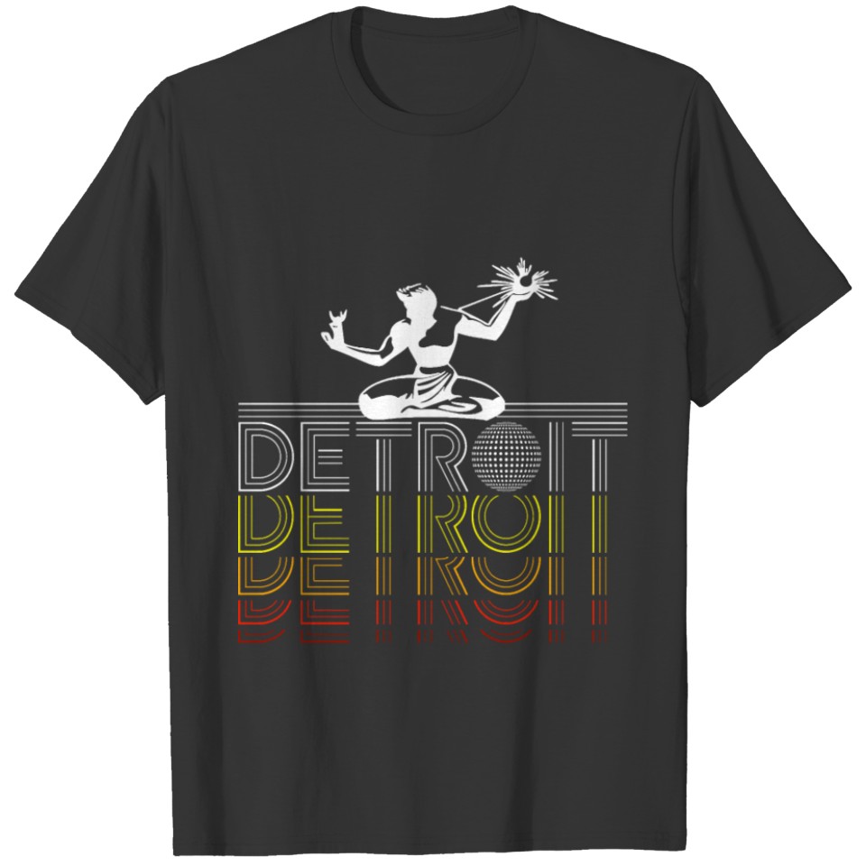 80s Retro Vintage Detroit T-shirt
