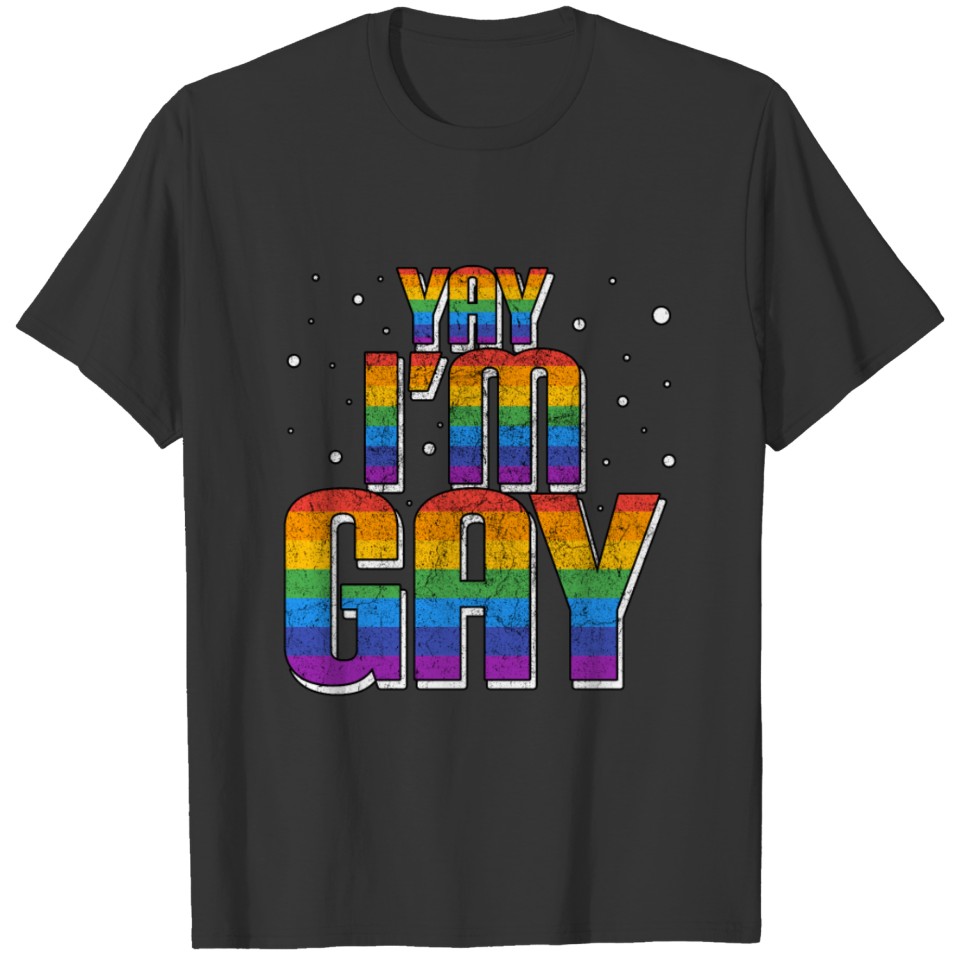 Lesbian Pride LGBT Yay I'm Gay Bisexual Women T-shirt
