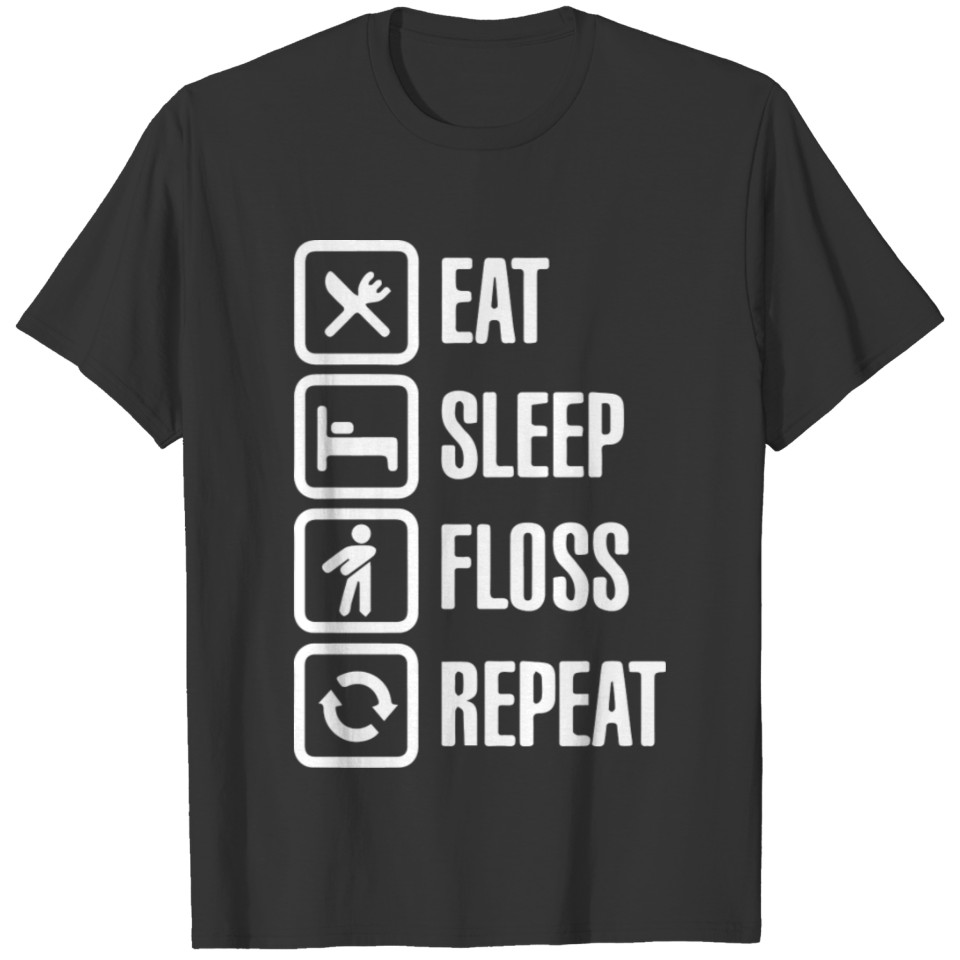 Eat Sleep Algodón T-shirt