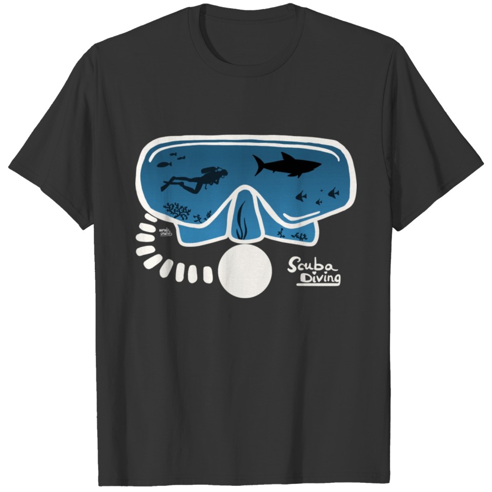 Diving mask - shark T-shirt
