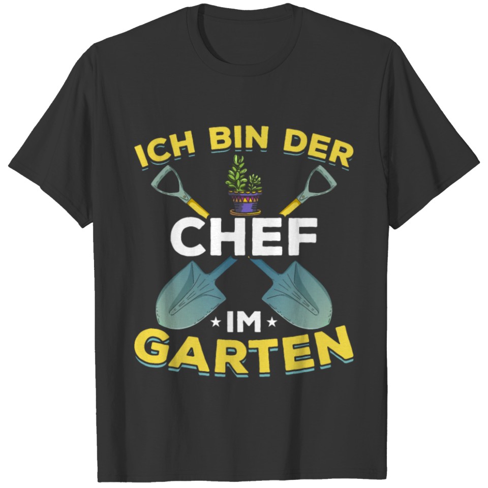 I'm The Boss In The Garden Gardening EQuipment T-shirt