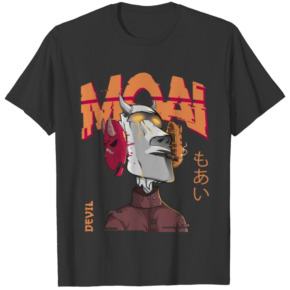 devil moai T-shirt