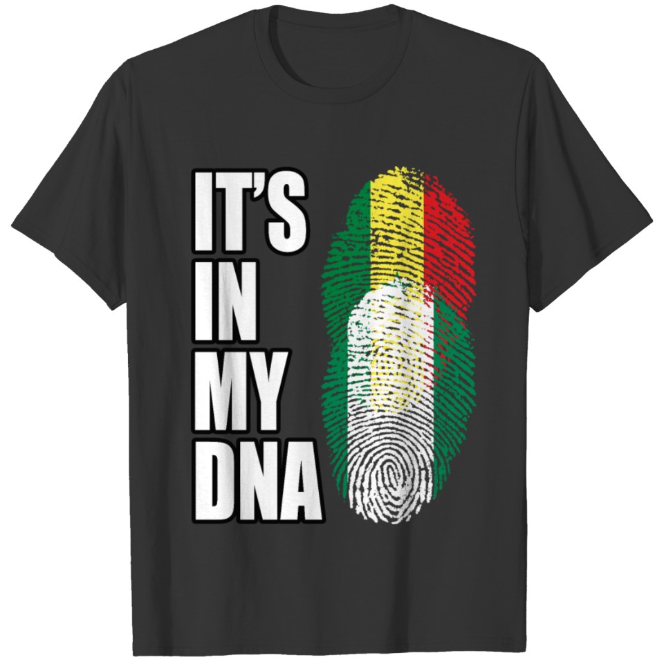 Senegalese And Nigerian Vintage Heritage DNA Flag T-shirt