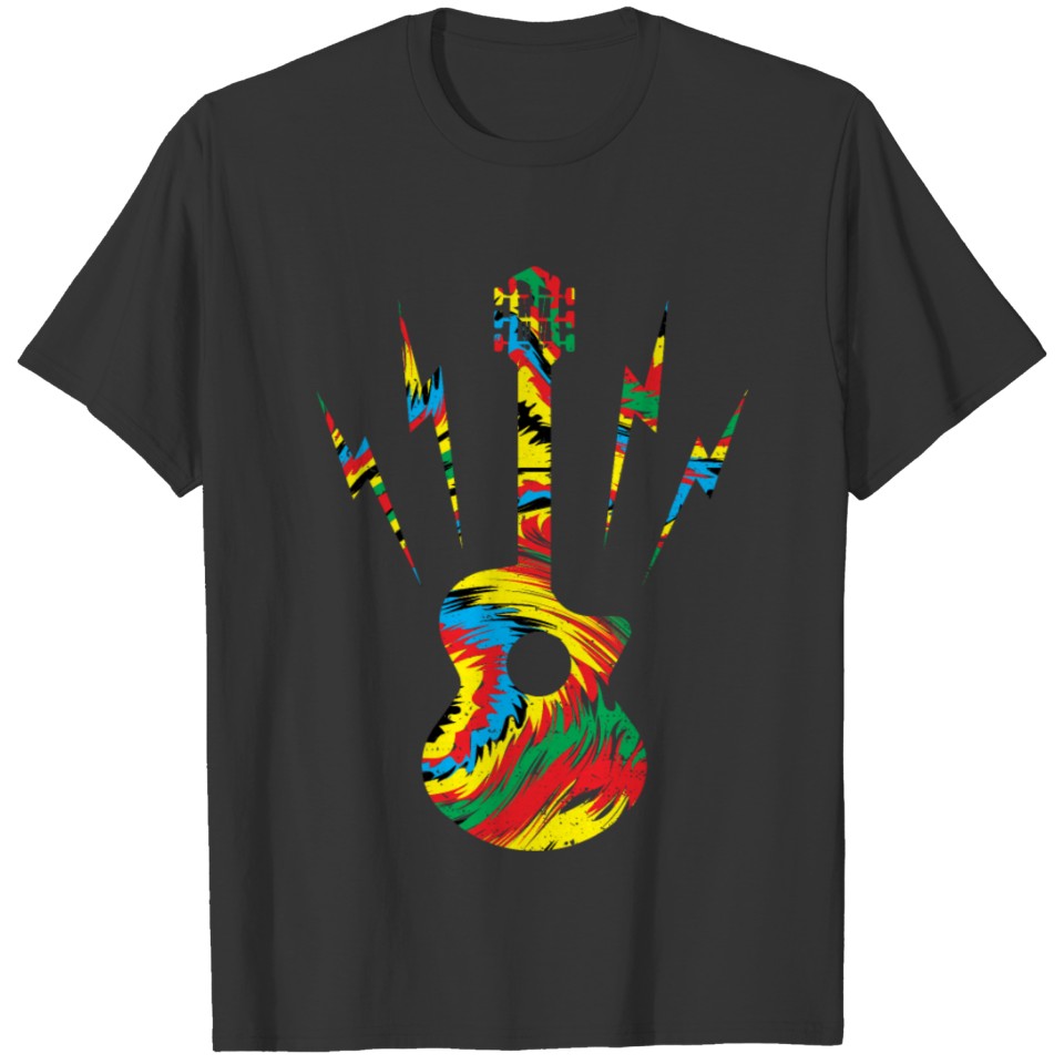 Dye Electric Guitar - Guitar T-shirt