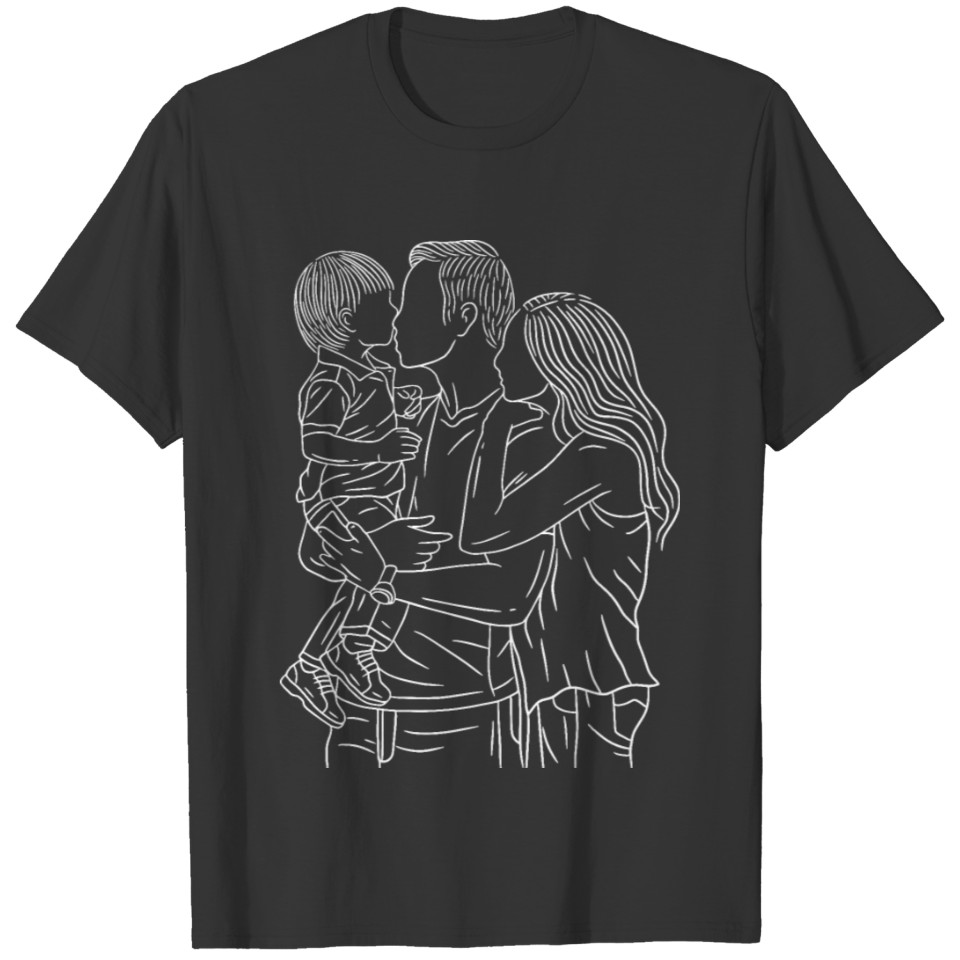 Mini Family Line Art T-shirt