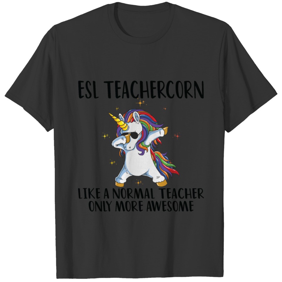 ESL Teacher Unicorn T-shirt