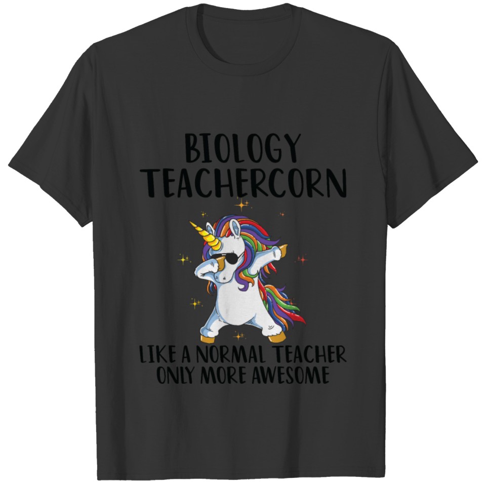 Biology Teacher Unicorn T-shirt