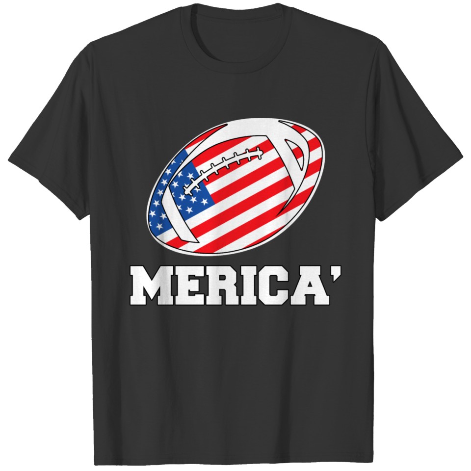 4th of july football fourth of july, Patriotic T-shirt