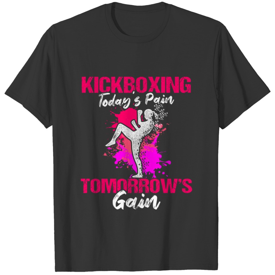 Kickboxing Gain Kick Boxing Workout graphic T-shirt