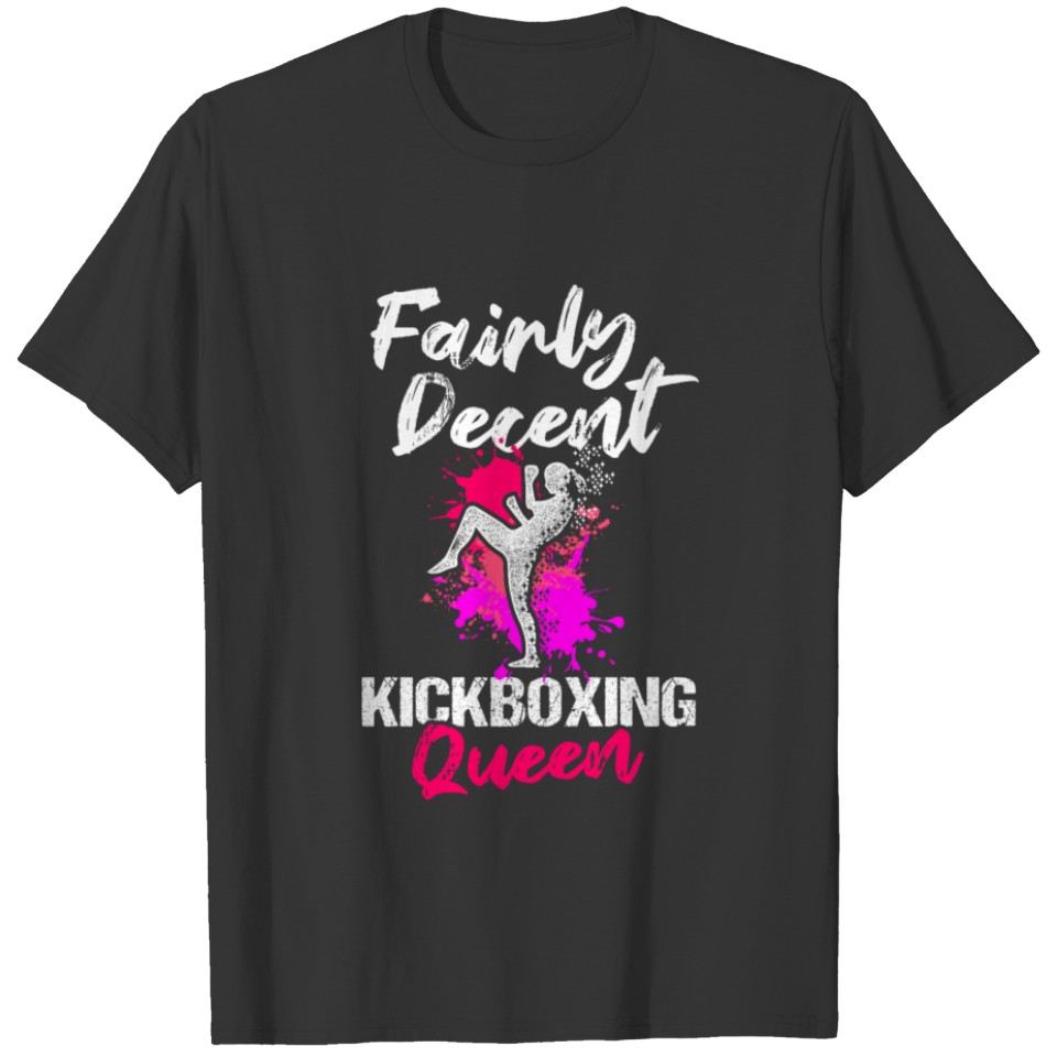 Kickboxing Decent Kick Boxing Workout graphic T-shirt