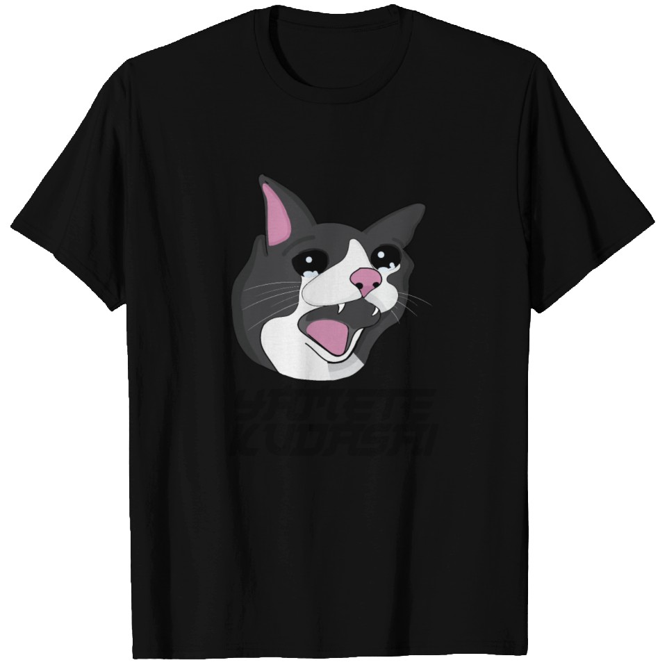 Yamete Kudasai Meme Crying Screaming Cat Yamero T Shirts | ID 15323654 ...