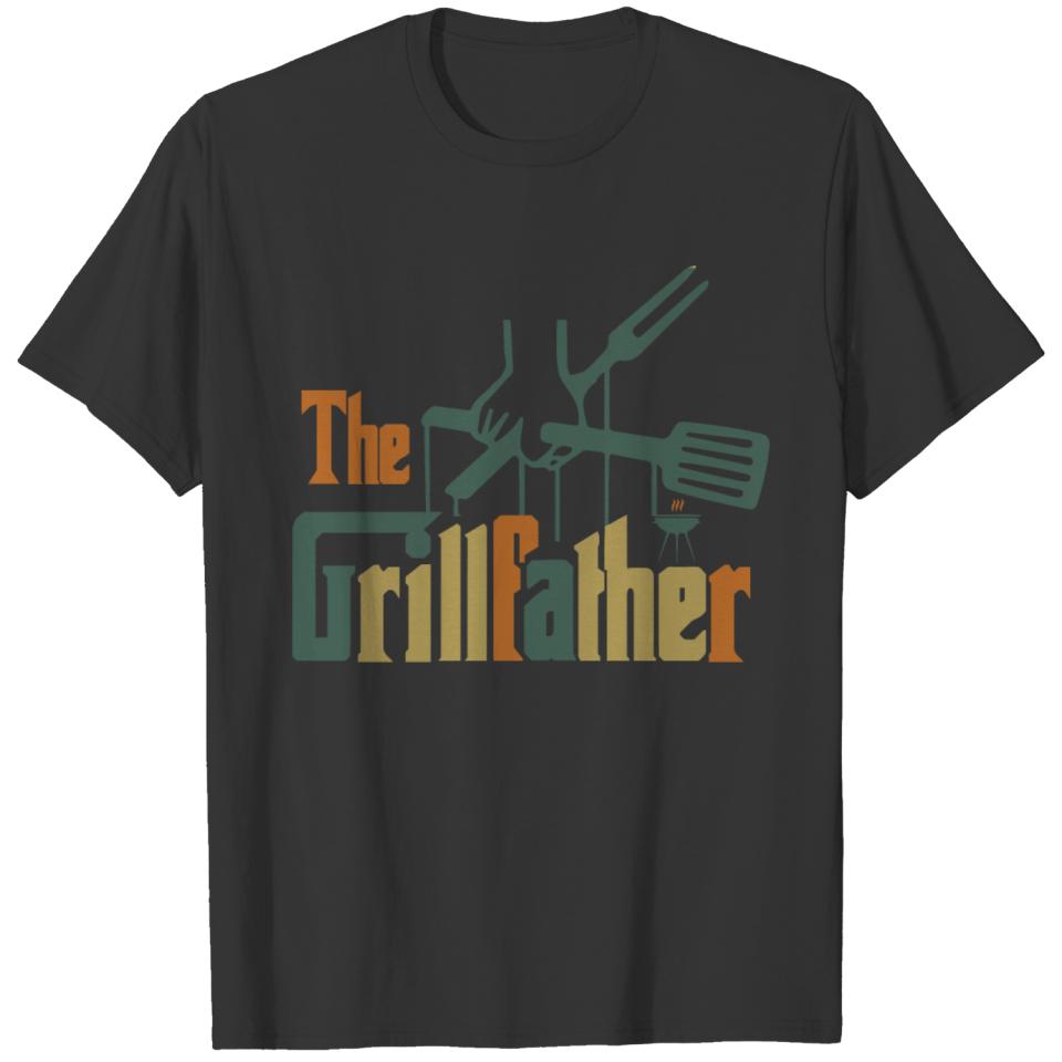 The Grillfather | Funny Dad Grandpa Grilling BBQ T-shirt