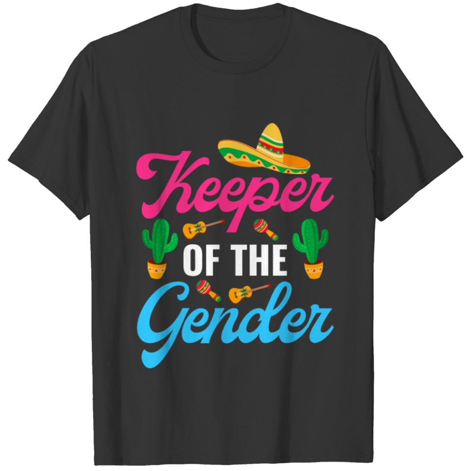 Cool Mexican Gender Reveal Baby Fiesta T Shirts