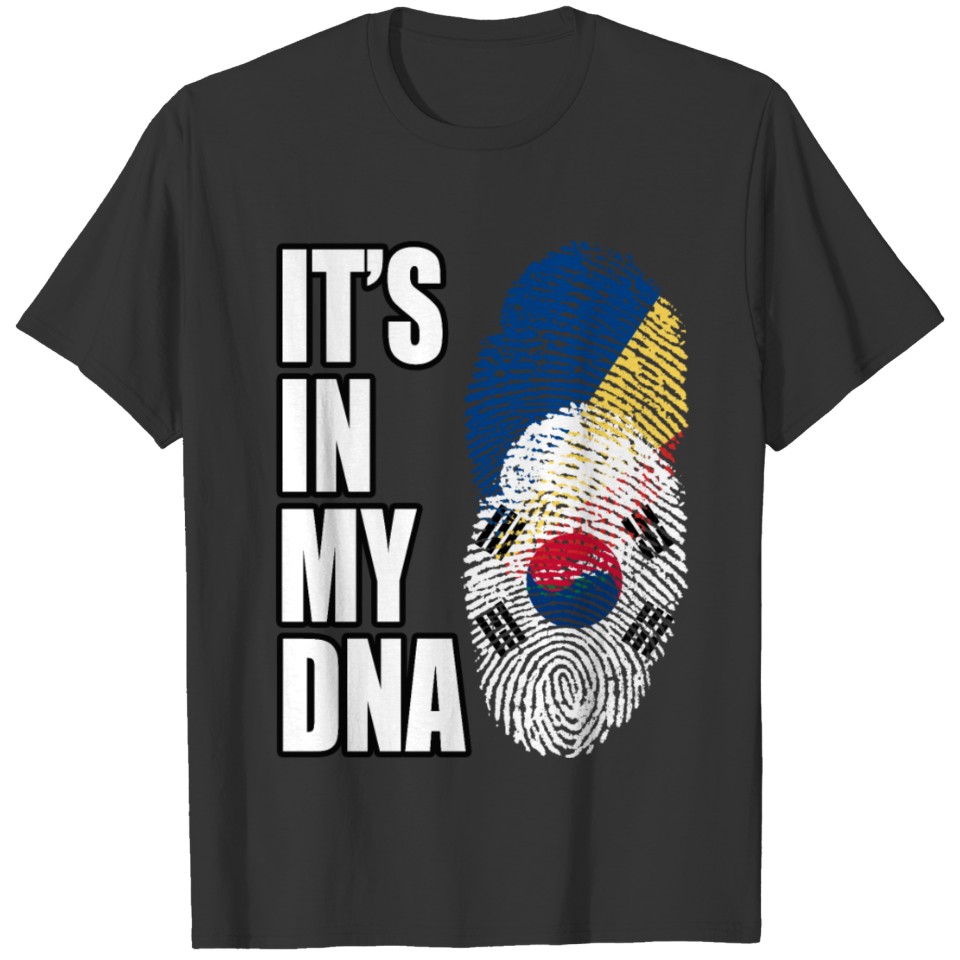 Seychellois And South Korean Vintage Heritage DNA T-shirt