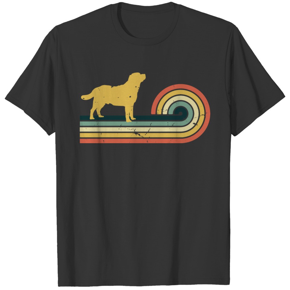 Retriever Labrador vintage retro design T-shirt