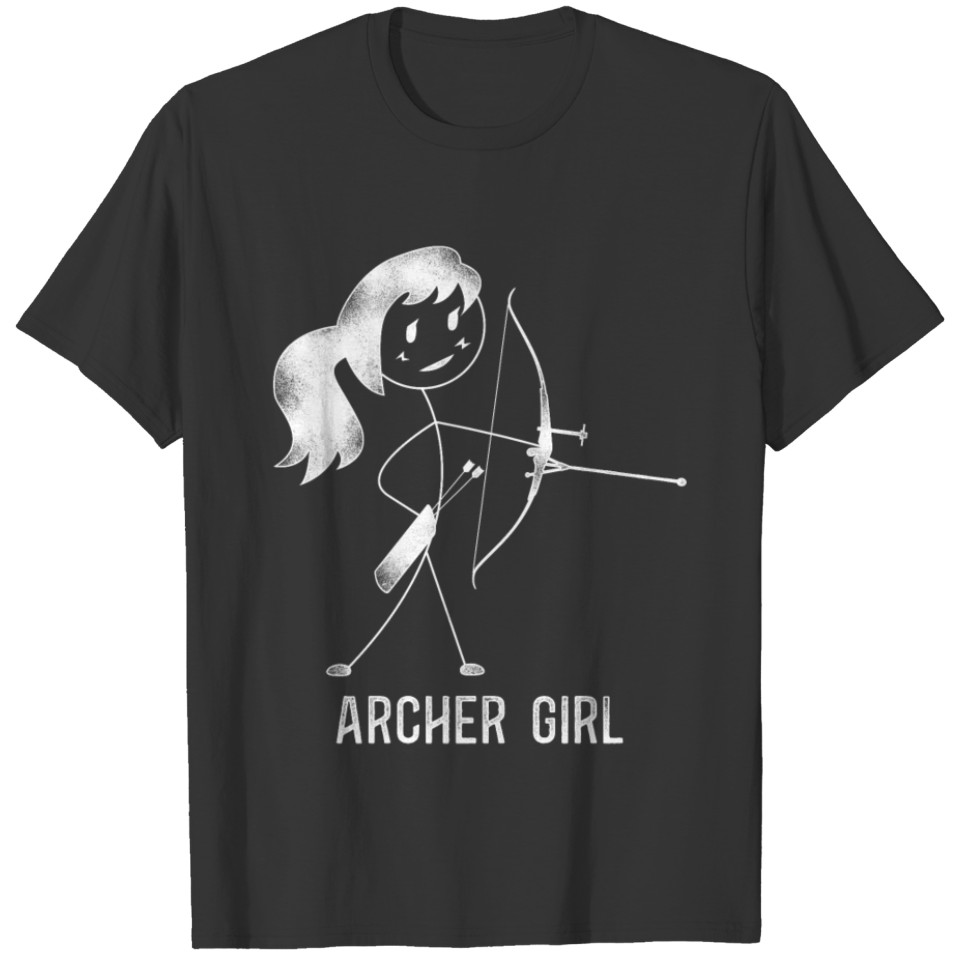 Archery Bow Archer Girl Vintage T-shirt