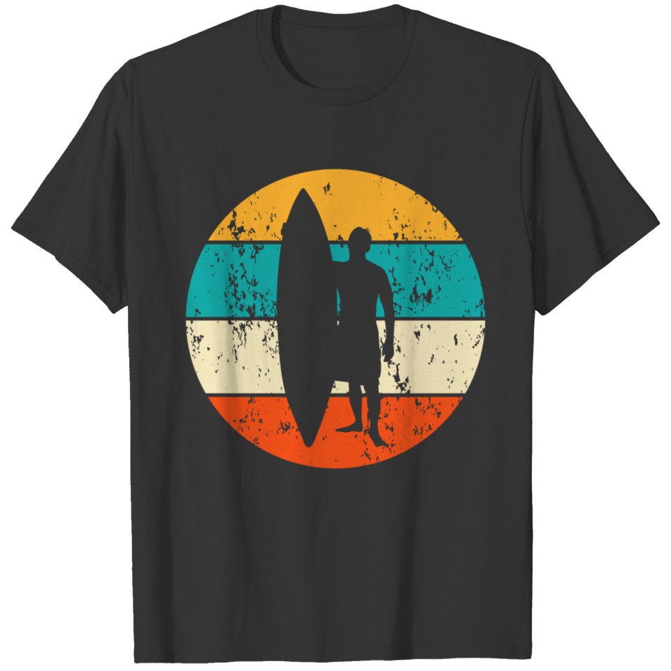 Vintage Retro Surf Surfing Surfer Surfboard T-shirt