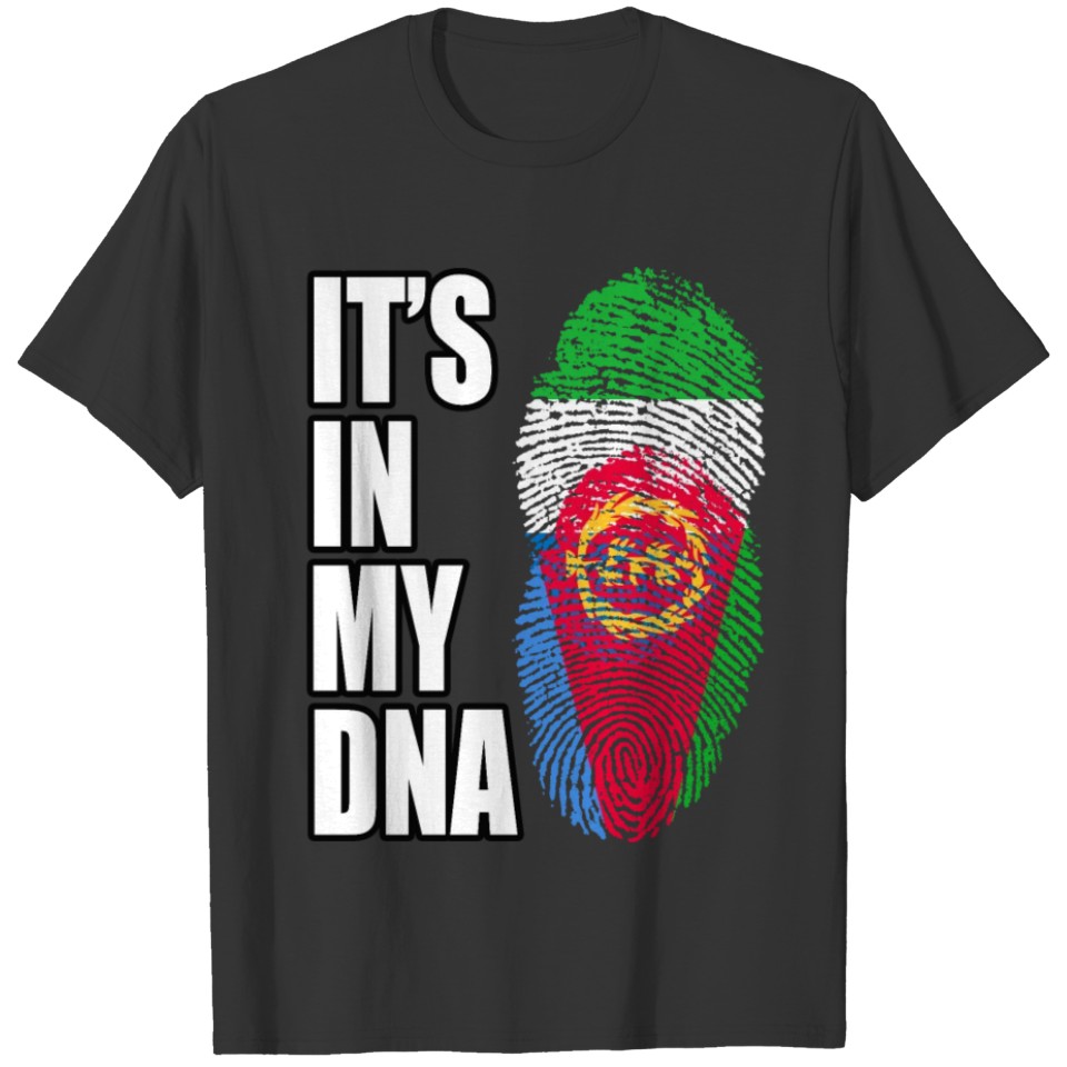 Sierra Leonean And Eritrean Vintage Heritage DNA F T-shirt