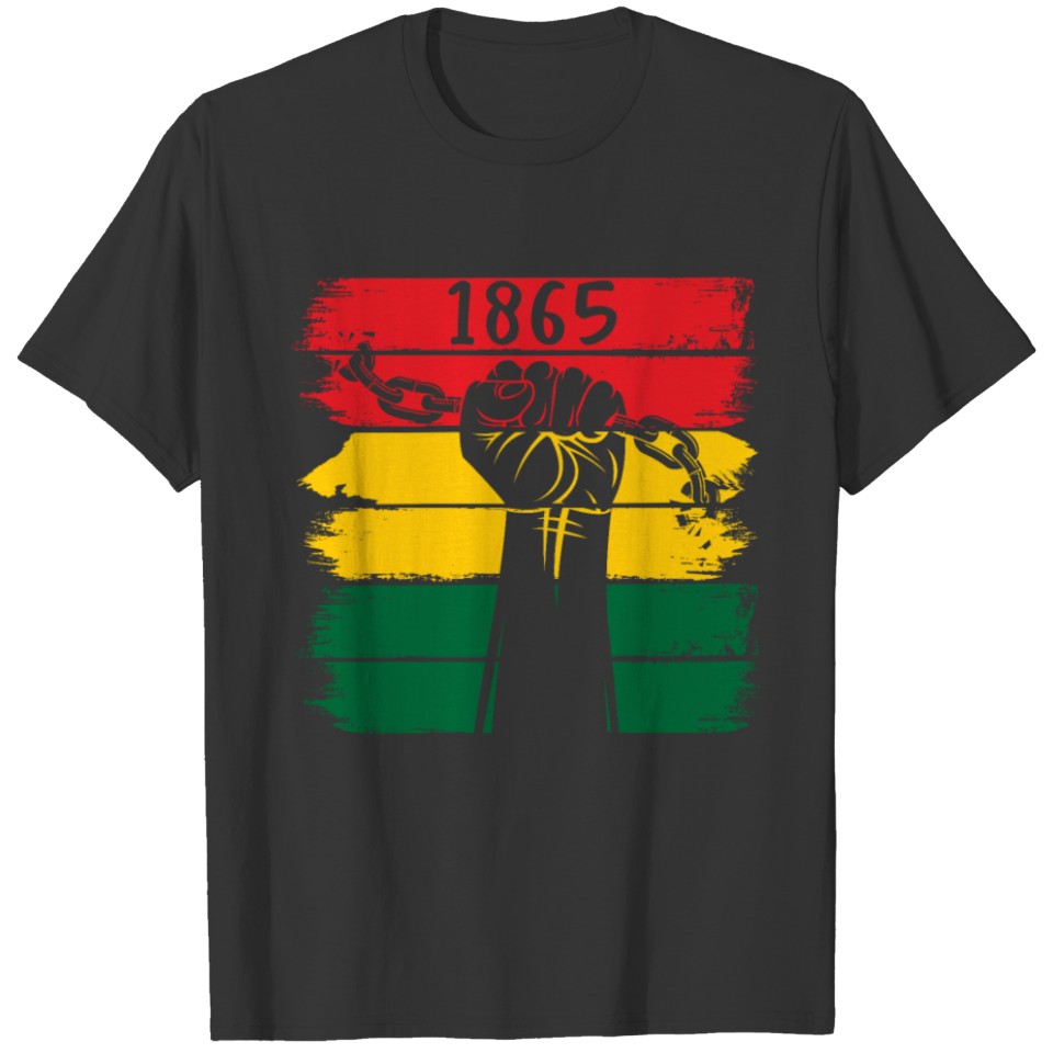 Retro Vintage Style Juneteenth 1865 - Afro T Shirts