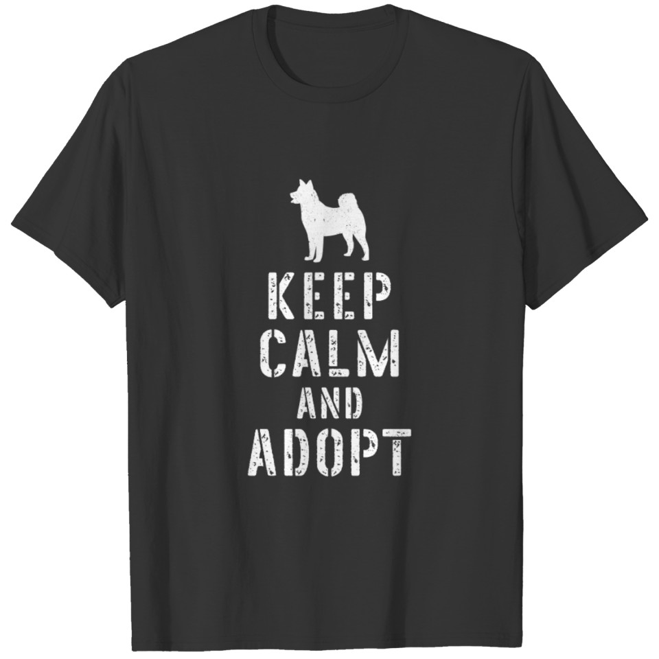Keep Calm Adopt Adopt And Rescue Gift T-shirt