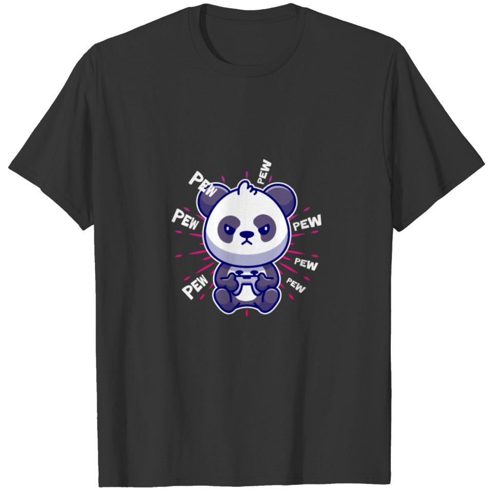 Pew Pew Pew, Panda Video Games T-shirt