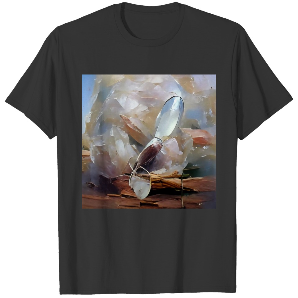 Girasol quartz crystal gemstone T-shirt
