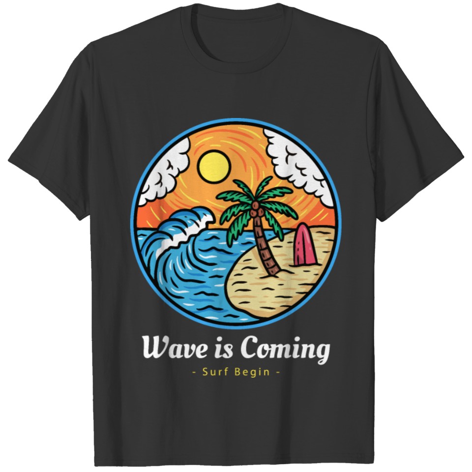Beach Wave Colorful T-shirt