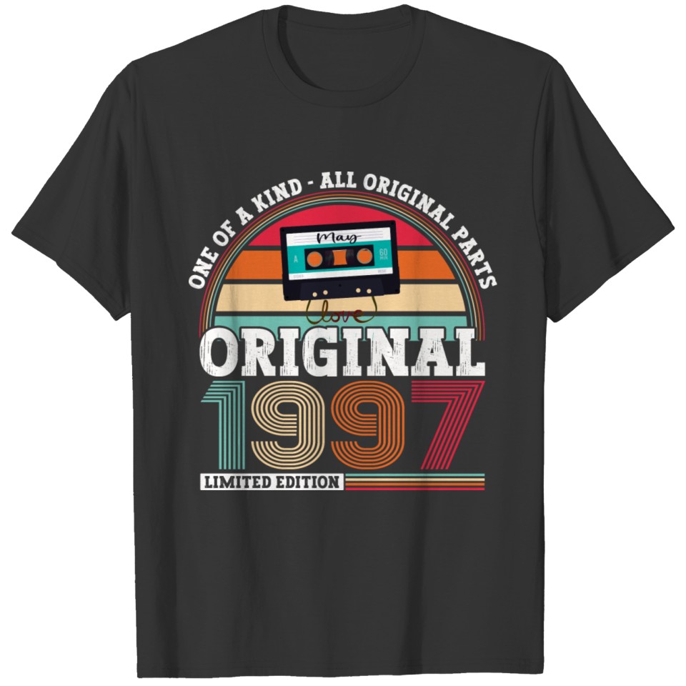 Vintage 1997 Original Since May 25th Birthday Gift T-shirt