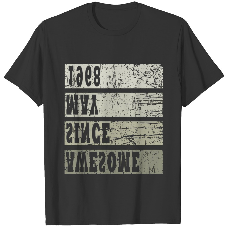 1968 vintage born in May gift T-shirt